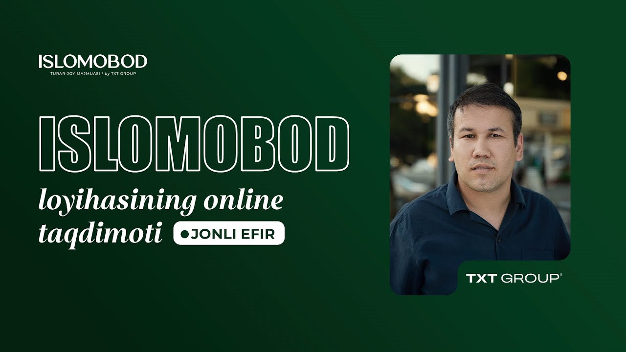 ISLOMOBOD loyihasining online taqdimoti