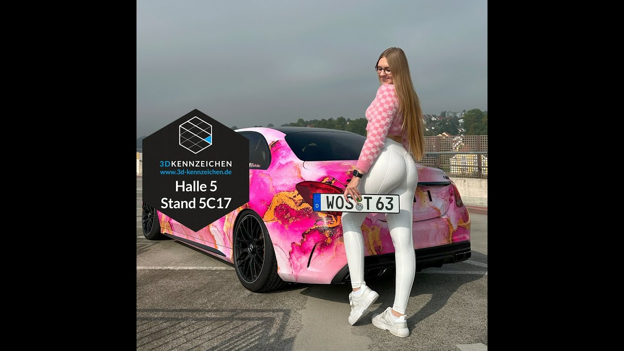 3D Kennzeichen & ich.tina  auf der Essen Motorshow 2023