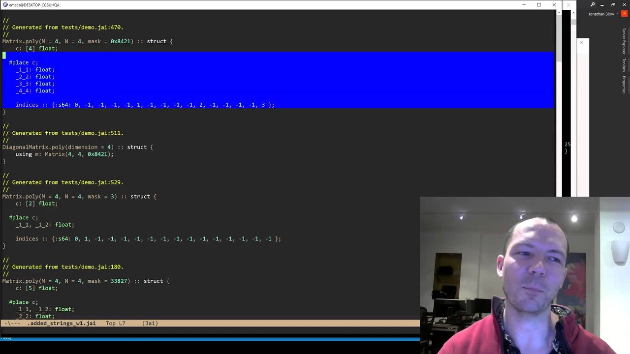 Demo: Structs with Parameters
