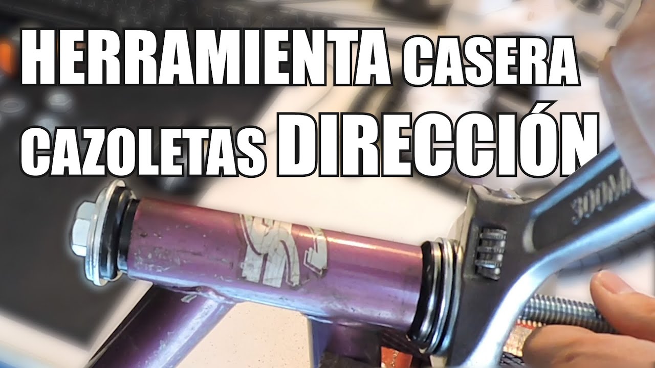 Herramienta casera para cazoletas de dirección