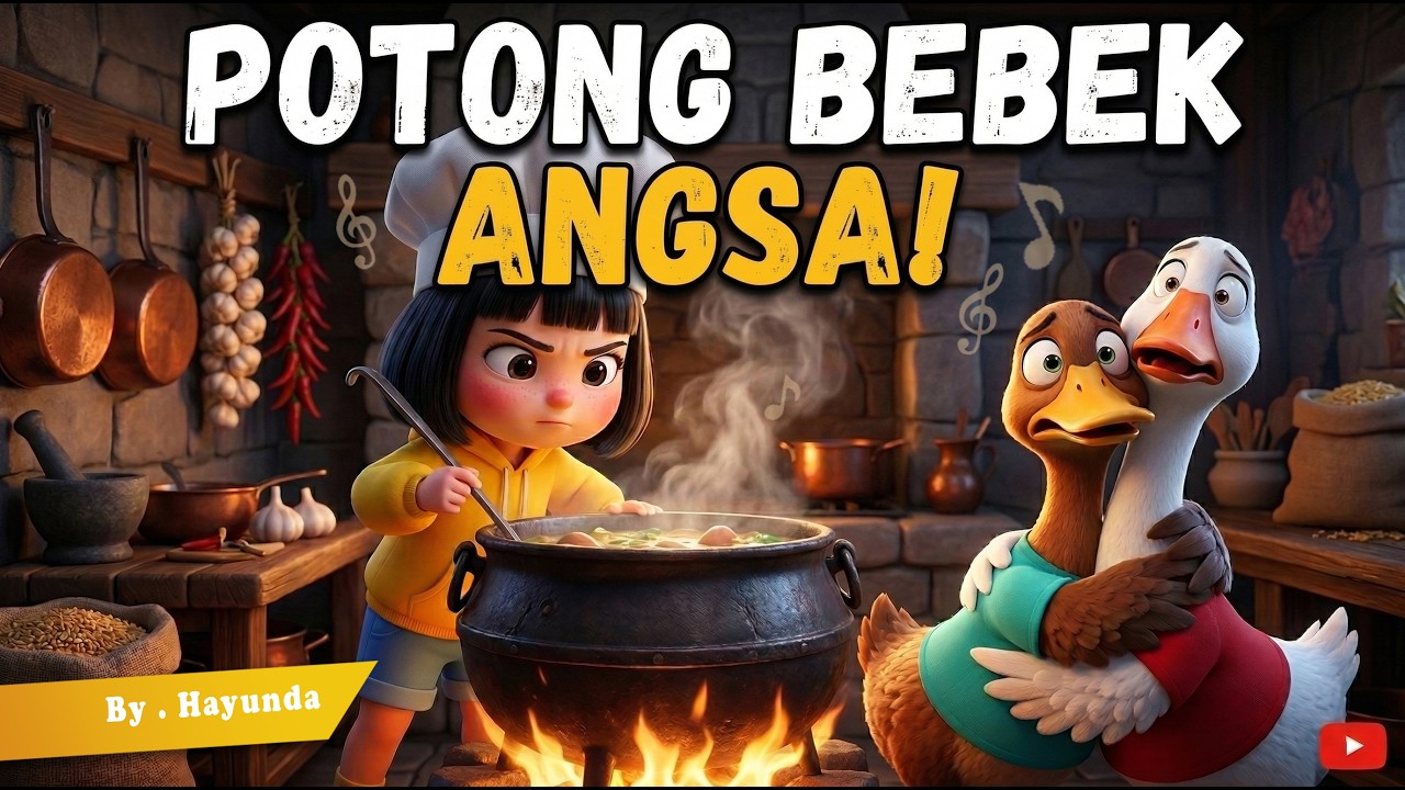 Potong bebek angsa | Lagu anak Indonesia | Hayunda bernyanyi #laguanakindonesia #kartun #fyp #ai