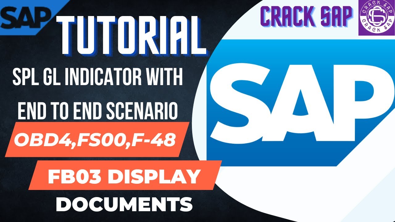 How to create Special GL Indicator with end to end scenario OBD4,FS00,F-48,FB03 display documents