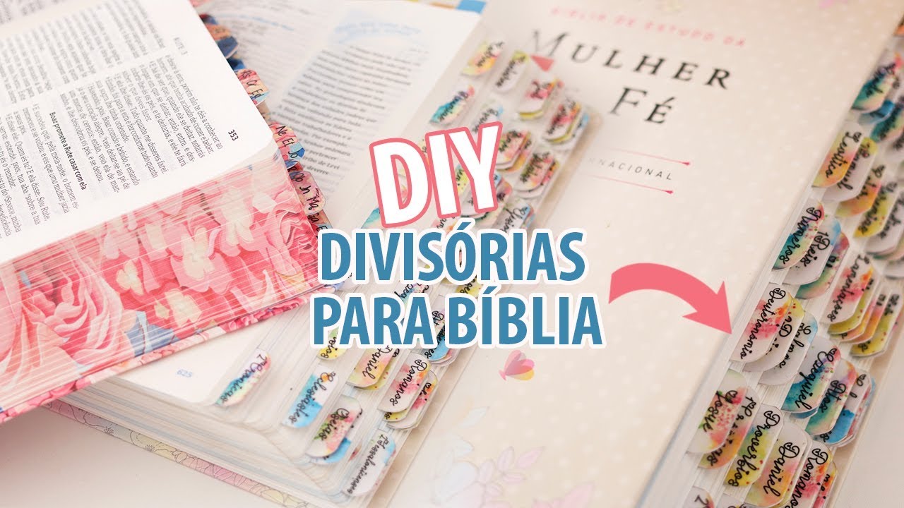 DIY: Divisórias decorativas para Bíblia