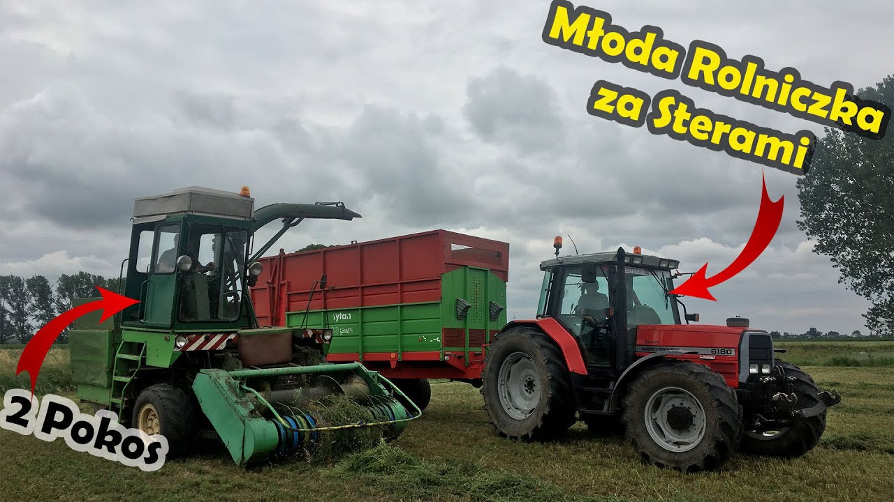 Dziewczyny na TRAKTORY czyli zbiór Lucerny 2 pokos || GR Gajdecki || Domas Farmer