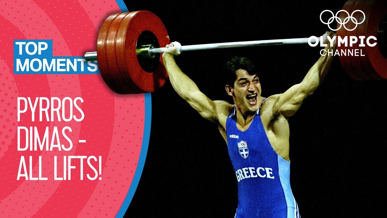 All Pyrros Dimas Olympic Medal Lifts | Top Moments
