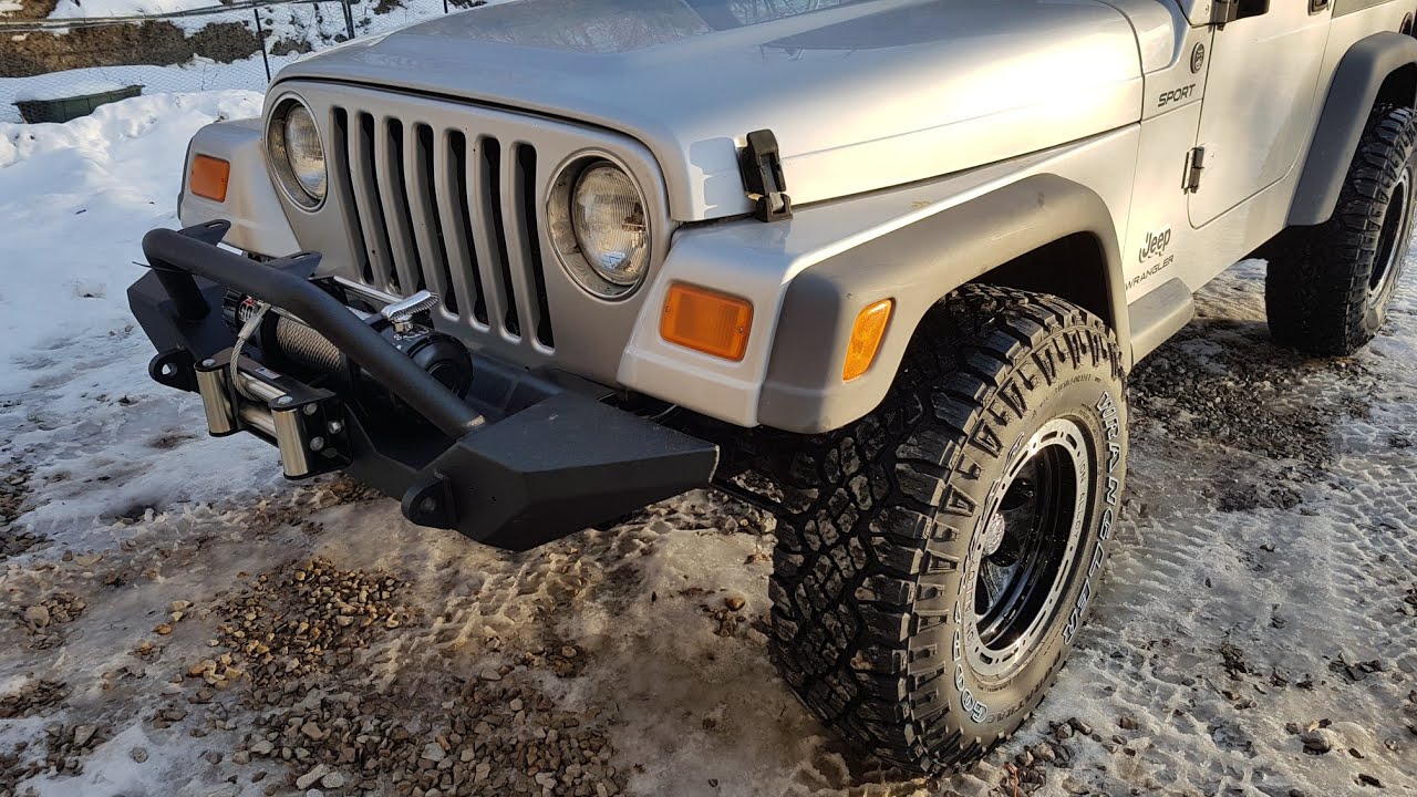 Jeep Wrangler TJ Winch Rock Crawler Front Bumper Installation EAG 97-06