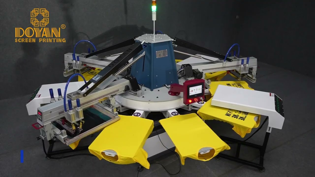 Demonstration of the automatic octopus printing machine in operation.
