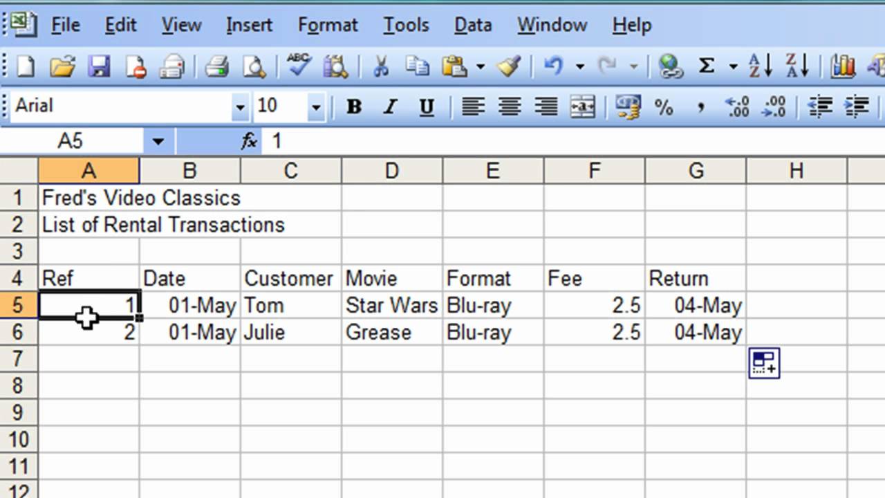 Учебник Microsoft Excel для начинающих №25 — База данных, часть 1 — Создание списков