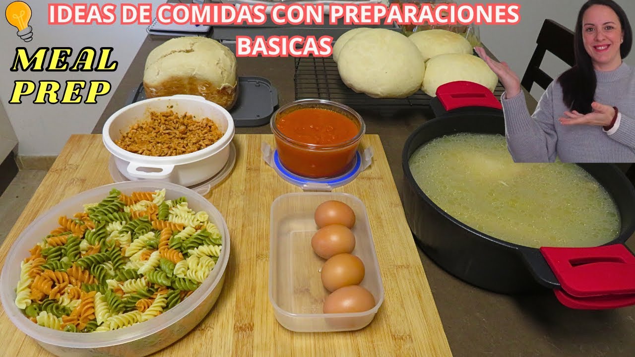 ‼️🍔MEAL PREP| MENU SEMANAL | QUE HACER DE COMER RÁPIDO Y FACIL