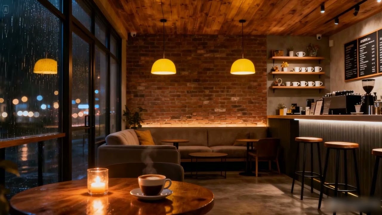 Smooth Piano Jazz - Cozy Coffee Shop with Smooth Piano Jazz Music for Relaxing, Studying and Working