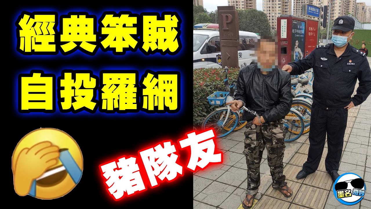 笨賊大費周章到處逃竄，結果最後竟然自己.........警察傻眼XDD