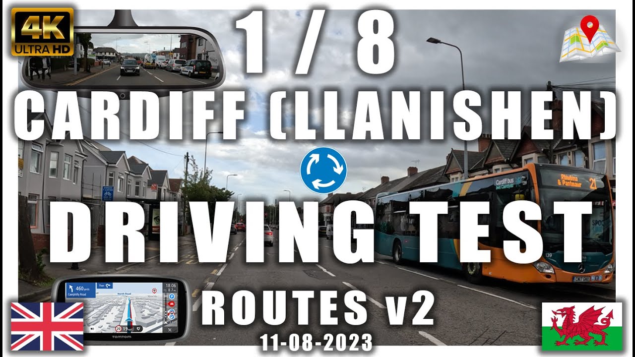 Driving Test Routes Cardiff (Llanishen) #1 with Sat Nav v2.0