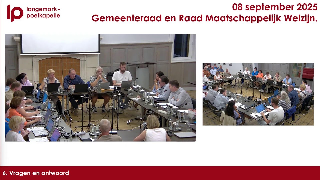Gemeenteraad en Raad Maatschappelijk Welzijn 8 september 2025