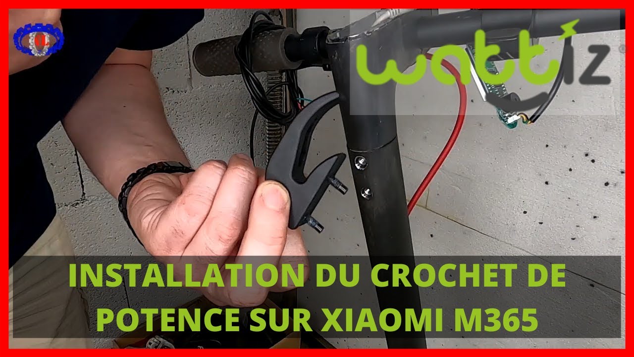 PRESENTATION DU CROCHET DE POTENCE SUR UNE TROTTINETTE XIAOMI M365 #WATTIZ