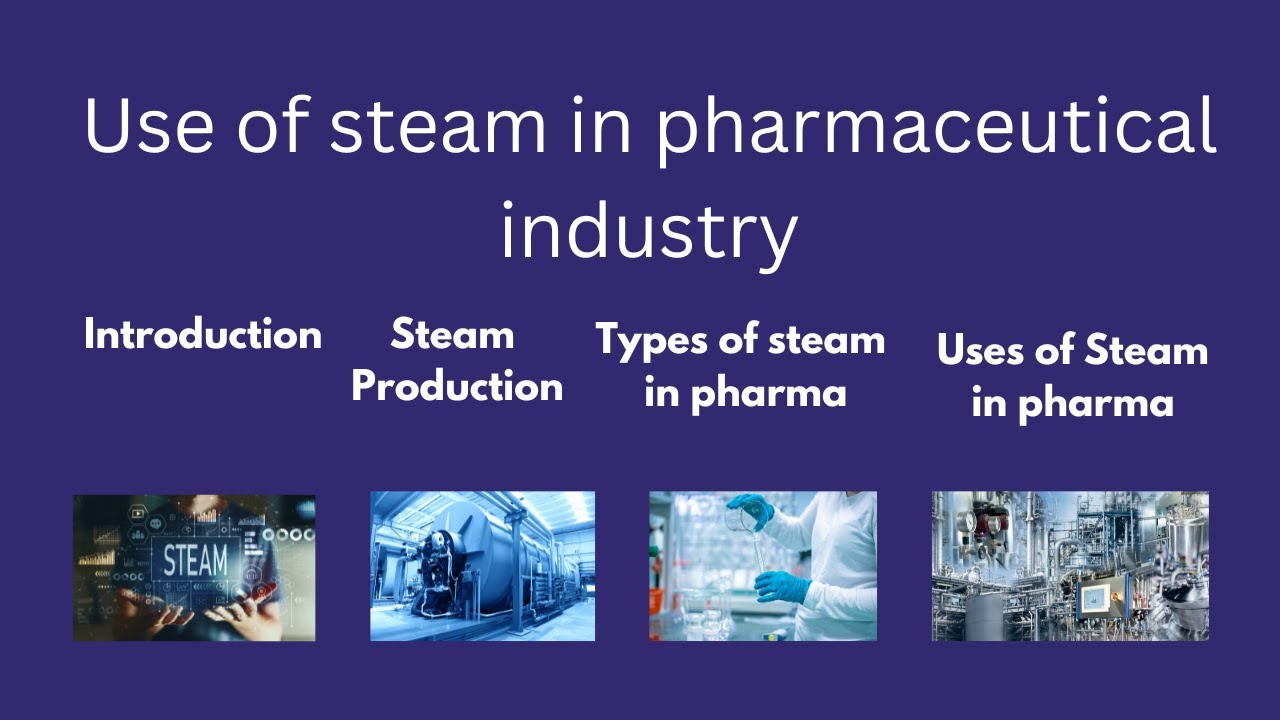 Use of steam in pharmaceutical industry