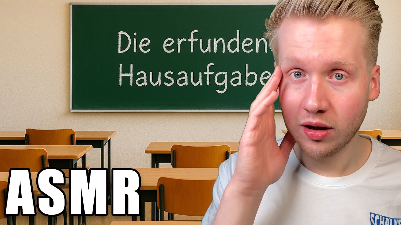 ASMR -  Meine erfundene Hausaufgabe! Lustige Geschichte meiner Schulzeit! (Ramble)