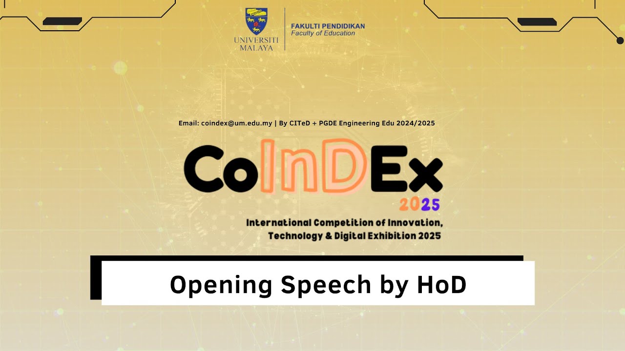 CoInDEx 2025 | Opening Speech by Head of Department