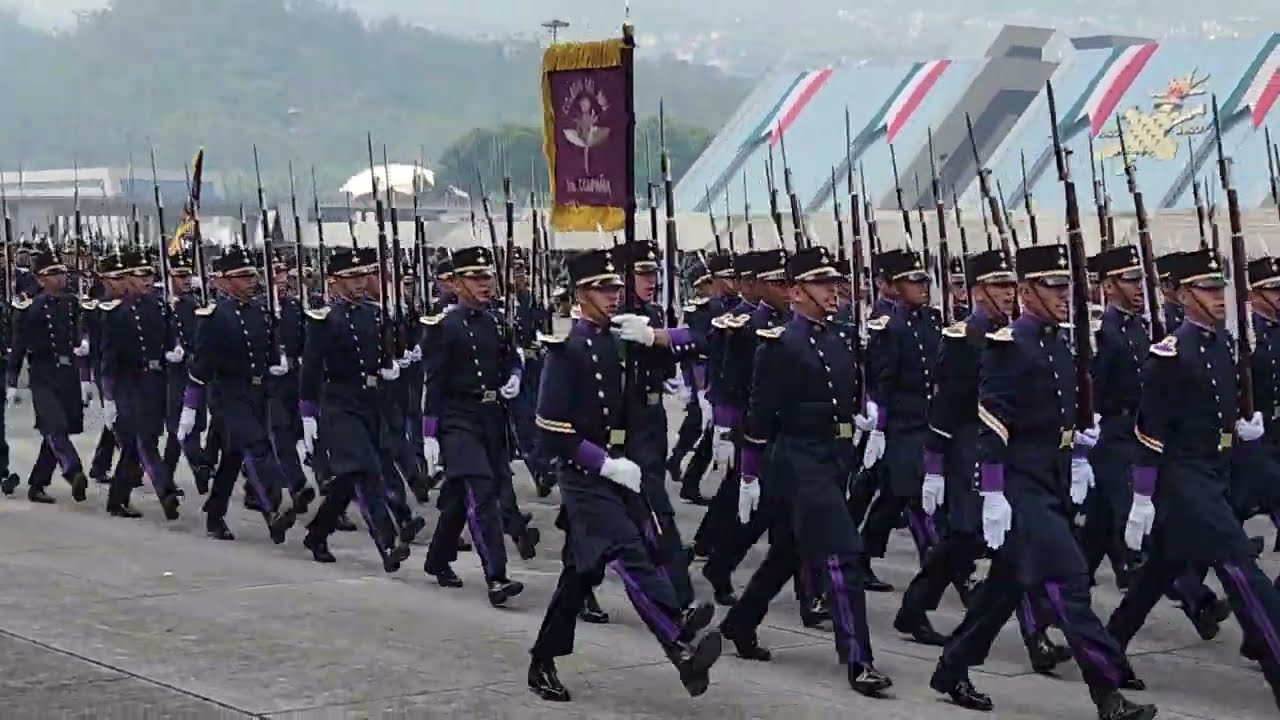 Practica Desfile Militar, columna del desfile militar del 16 septiembre del 2024