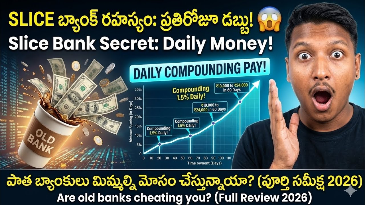 Best zero balance account & Lifetime Free credit card Combo in Telugu || Slice app guide
