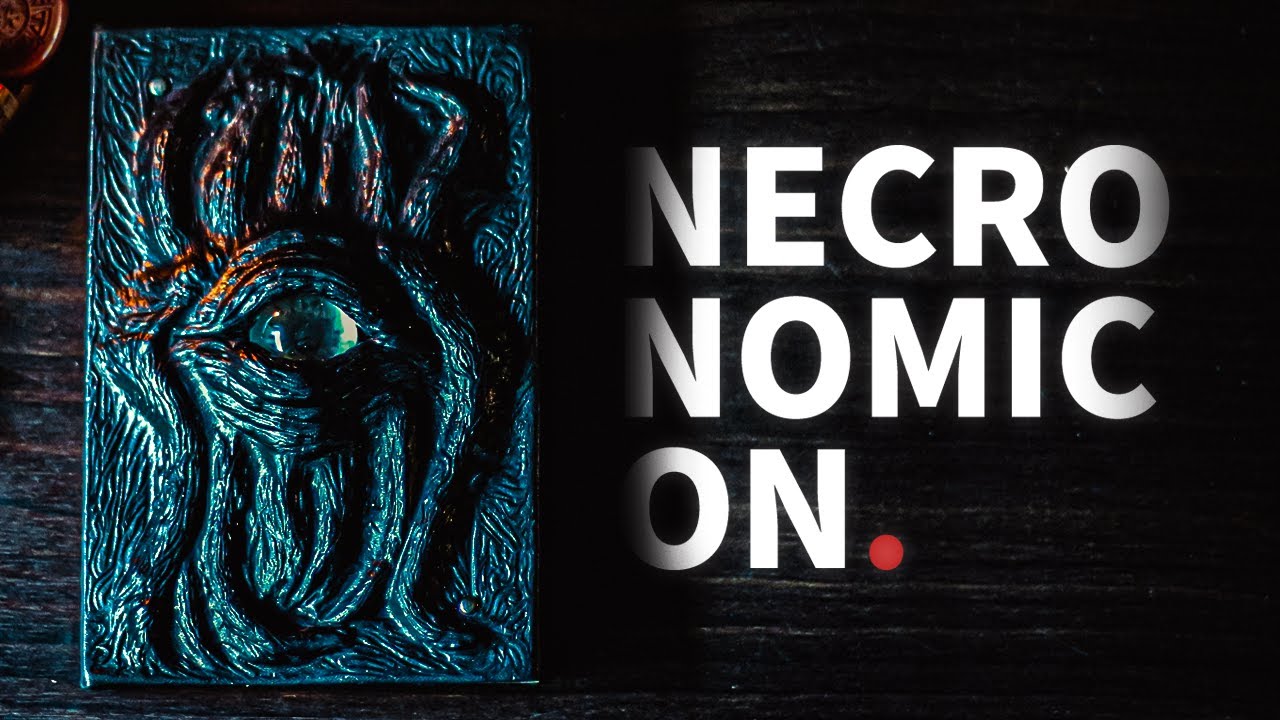 DIY Necronomicon Spell Book l whole leather handmade process (ASMR)
