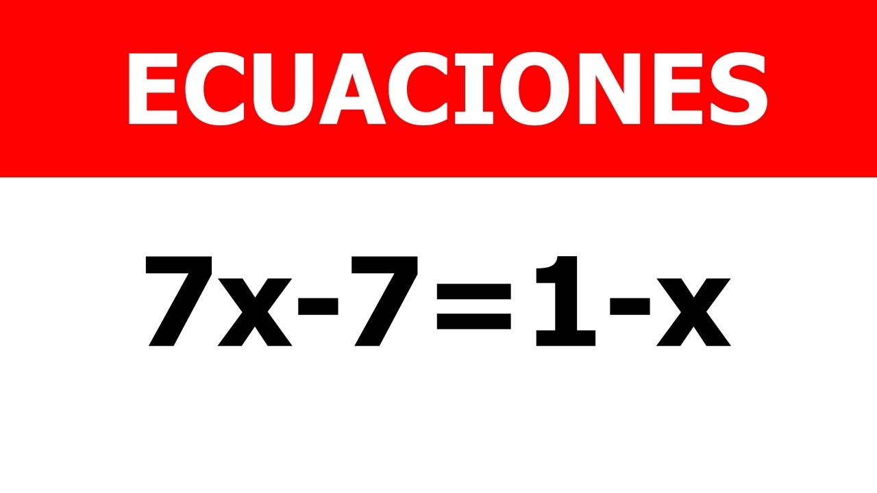 ECUACIONES | ¿Puedes Resolver Este Problema? | Matemática | Álgebra