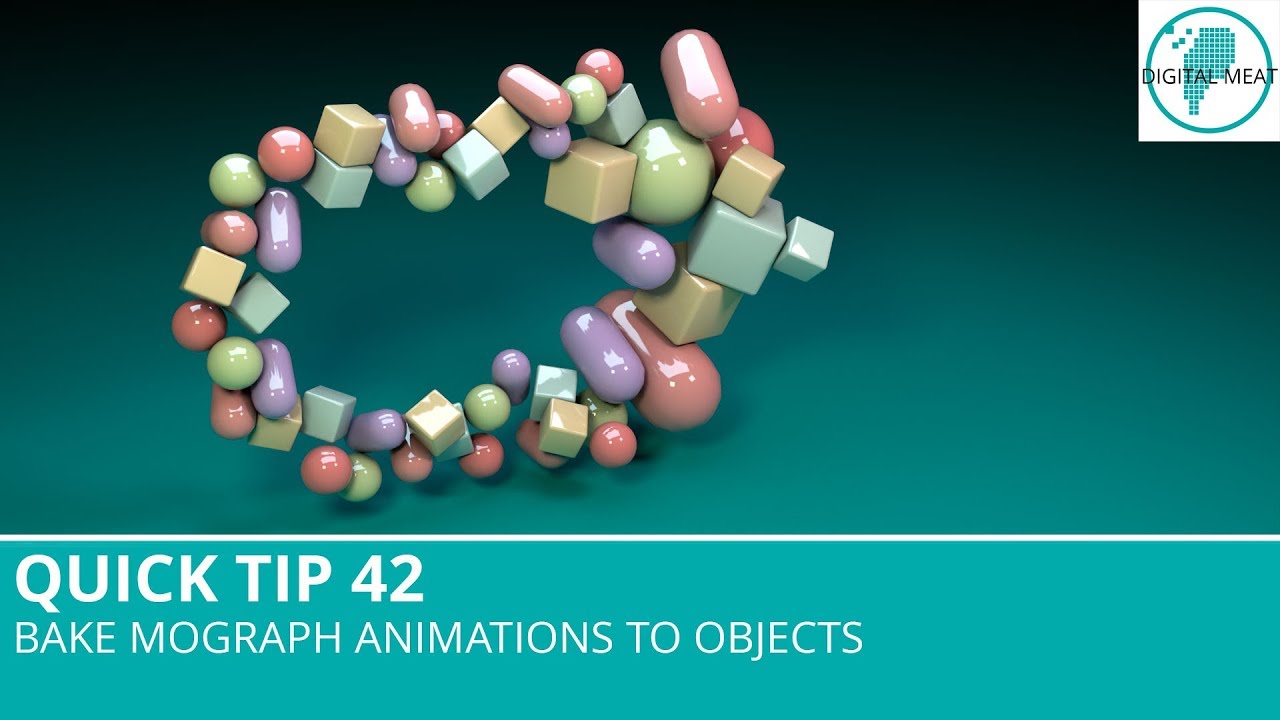 Совет 42: запекание анимаций Mograph в объекты