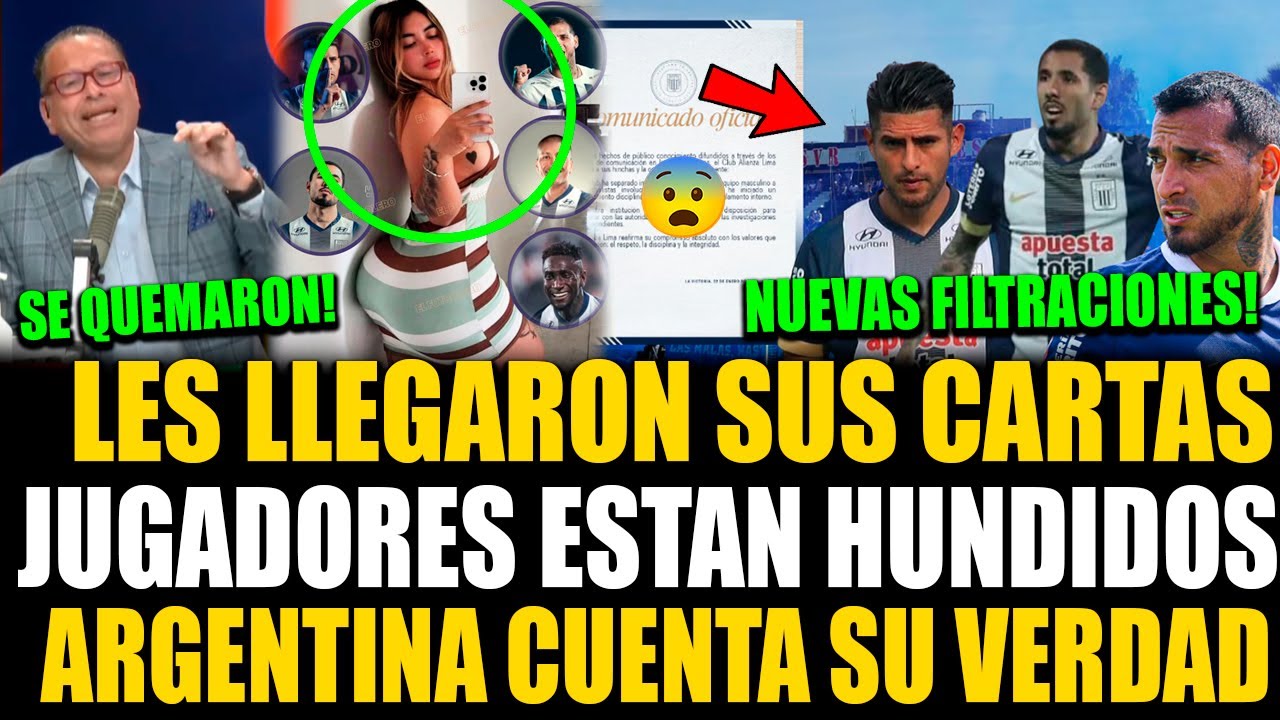 REVELADOR! Argentina envió cartas notariales a jugadores de Alianza Lima y hunde sus carreras