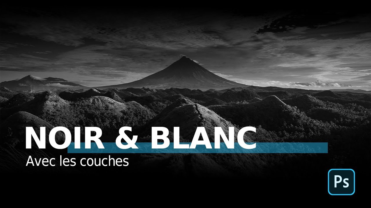 Convertir une image couleur en noir et blanc avec les couches dans Photoshop