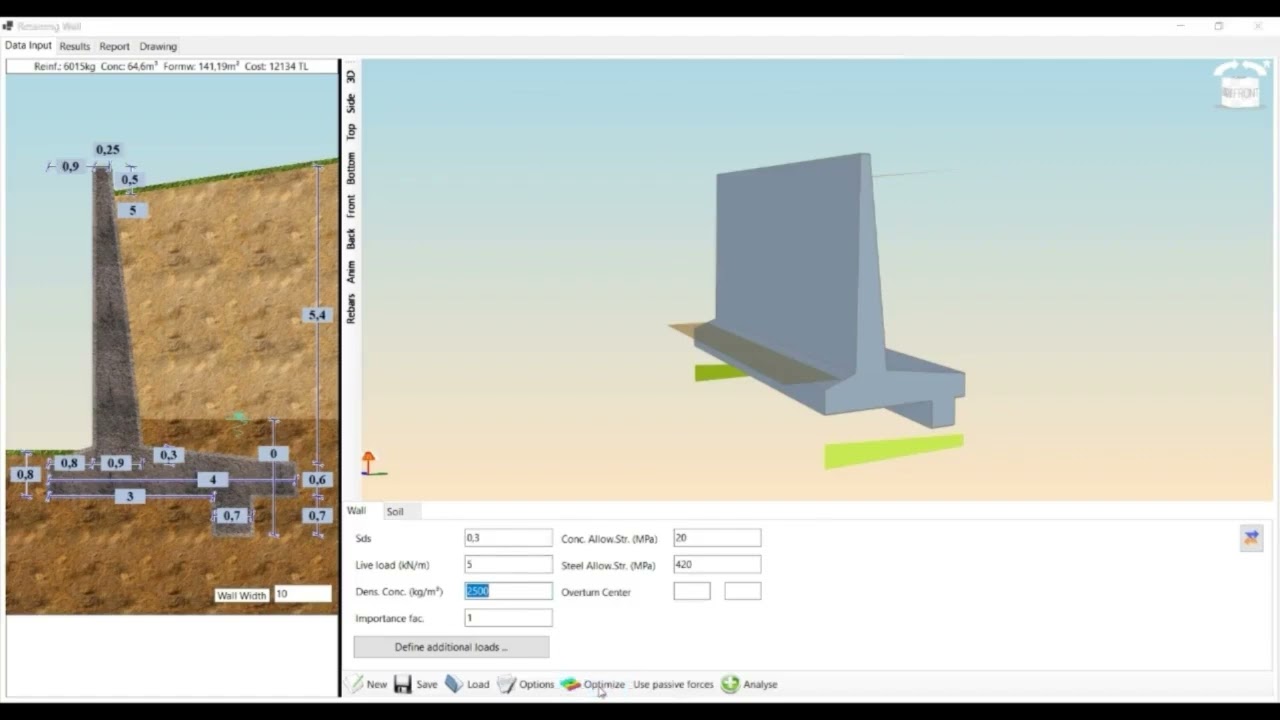 Retaining Wall Modeling