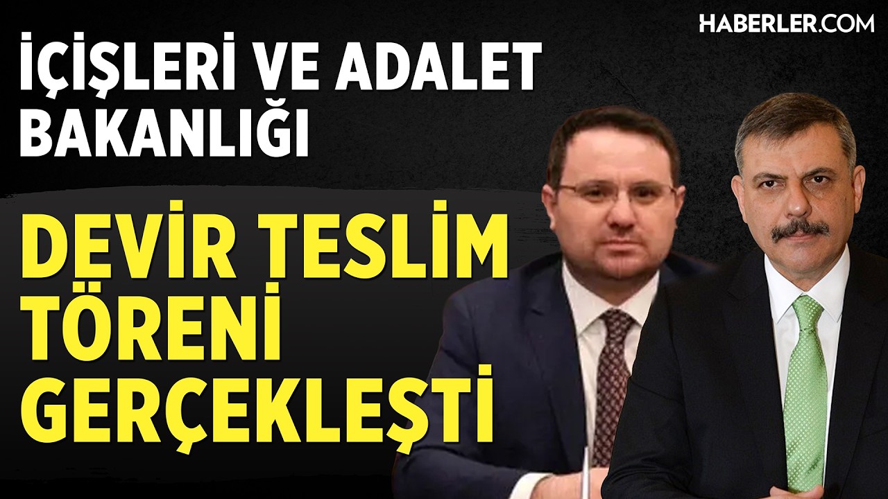 Adalet Bakanlığı Devir Teslim Töreni Gerçekleşiyor.
