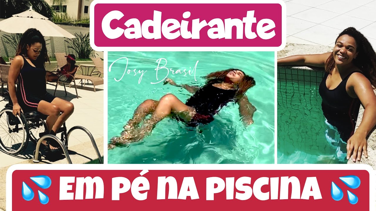 Cadeirante - Transferência entrar, sair e ficar de pé na piscina...