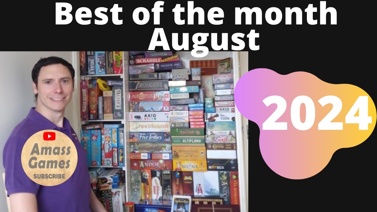 Best of the month August 2024 BotM AmassGames #boardgame  #cute  gamers games #tabletop