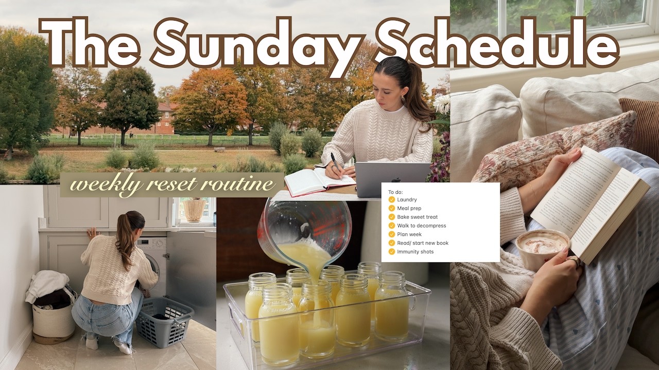 The Sunday Schedule ⭐️🫧 7 steps to reset for a new week