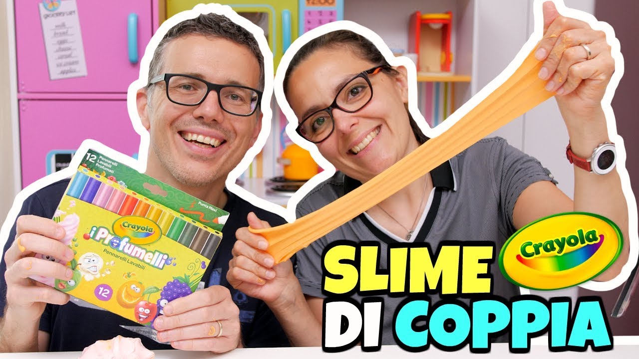 SLIME CRAYOLA DI COPPIA con i Colori Profumelli