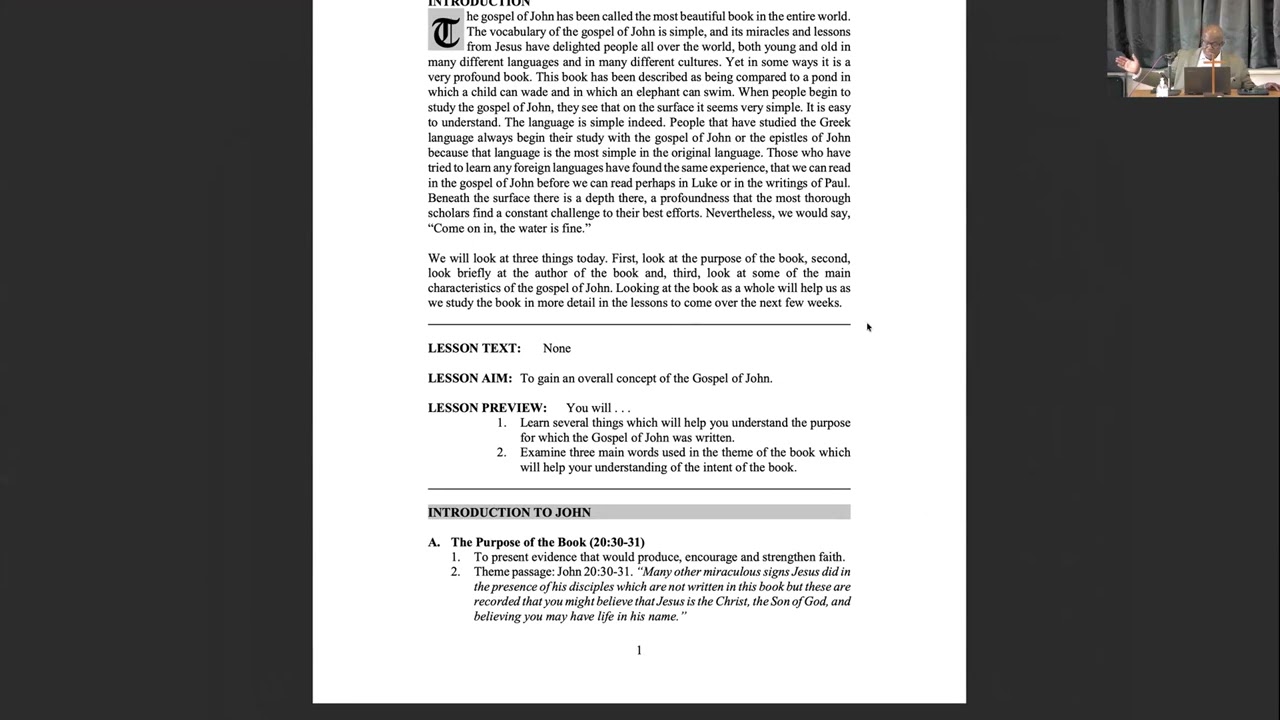 Sunday School | Minister John Wilkie | 20260208