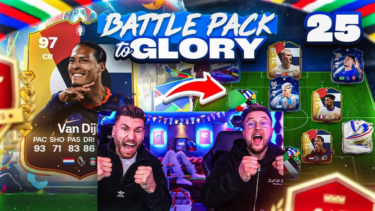 Ein ACCOUNT GÖNNT der ANDERE ist an die WAND GEFAHREN😱🤣Geile EM UPGRADES🔥 Battle Pack 2 Glory #25
