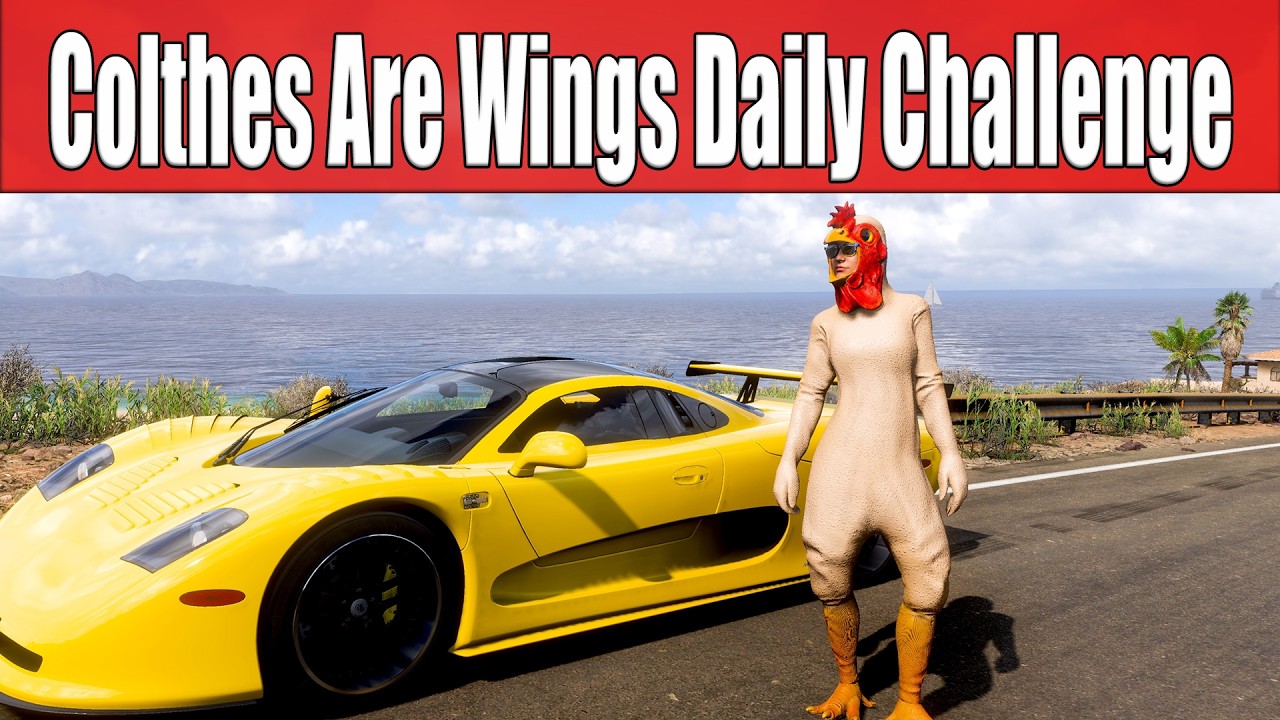 Forza Horizon 5 Colthes Are Wings Daily Challenge Equip the Chicken Suit