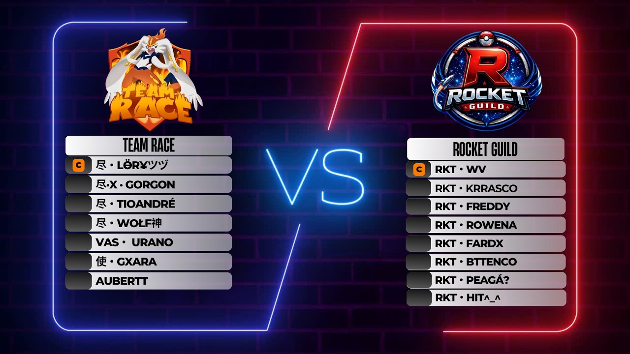 LIGA BR POKÉMON UNITE | TEAM RACE 🆚 ROCKET GUILD | RODADA 1