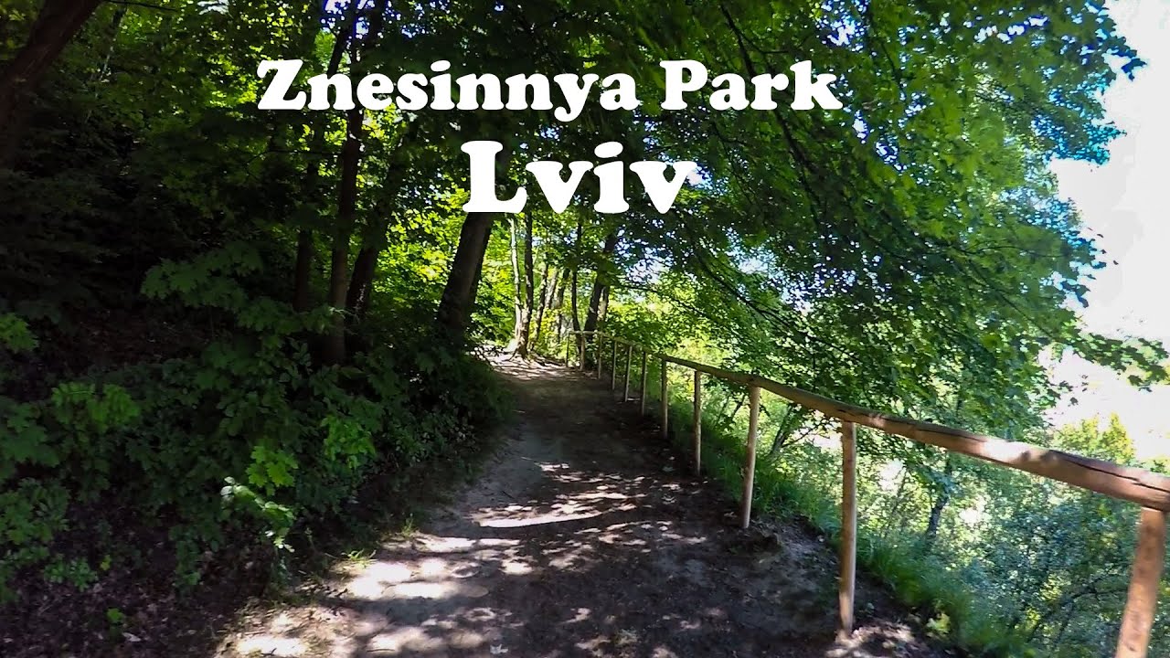 Walking in Znesinnya Park, Lviv (Львів Lwow Lemberg) парк 