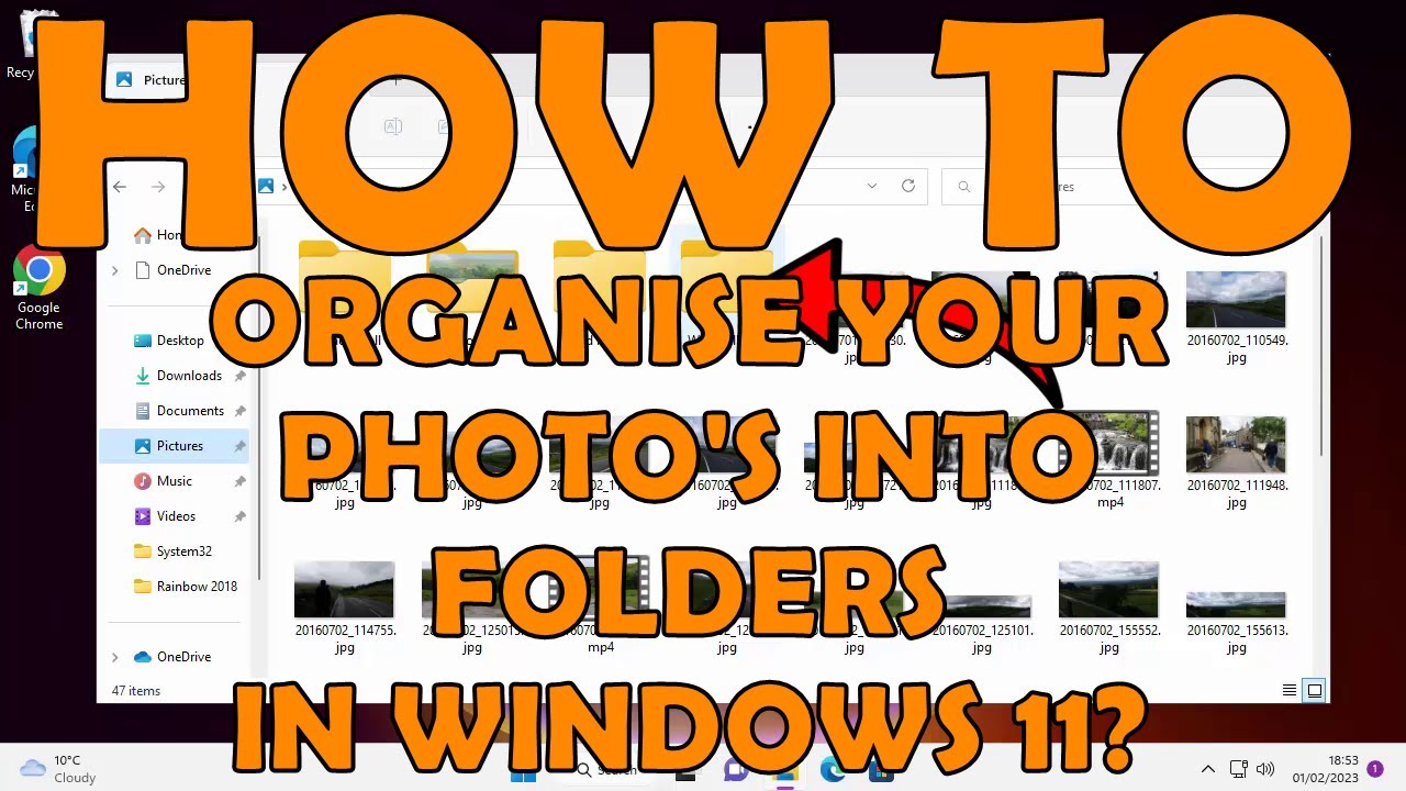 Как упорядочить фотографии по папкам в Windows 11