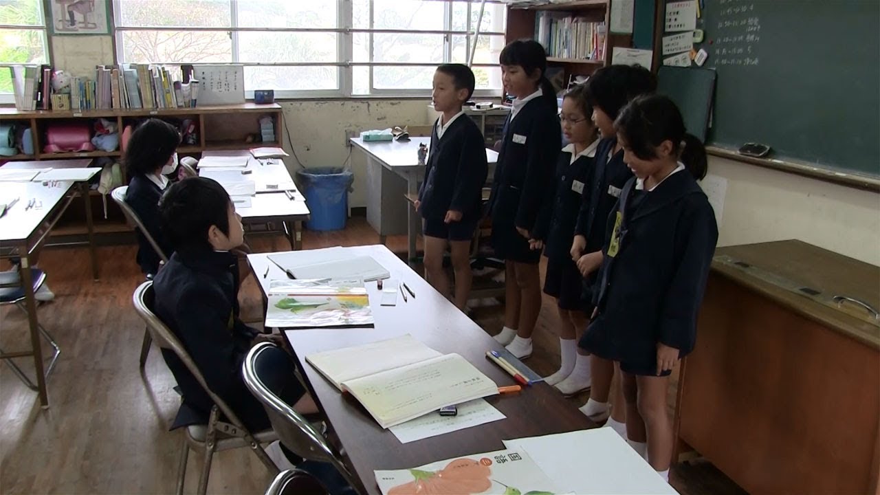 種子島の学校活動：安納小学校市小学校集合学習中学年対象2018年