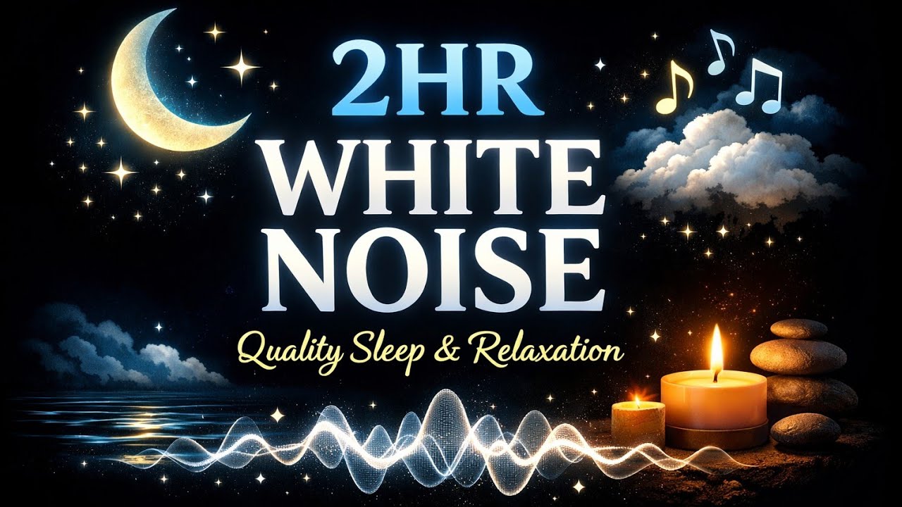 2HR White Noise • Quality Sleep & Relaxation