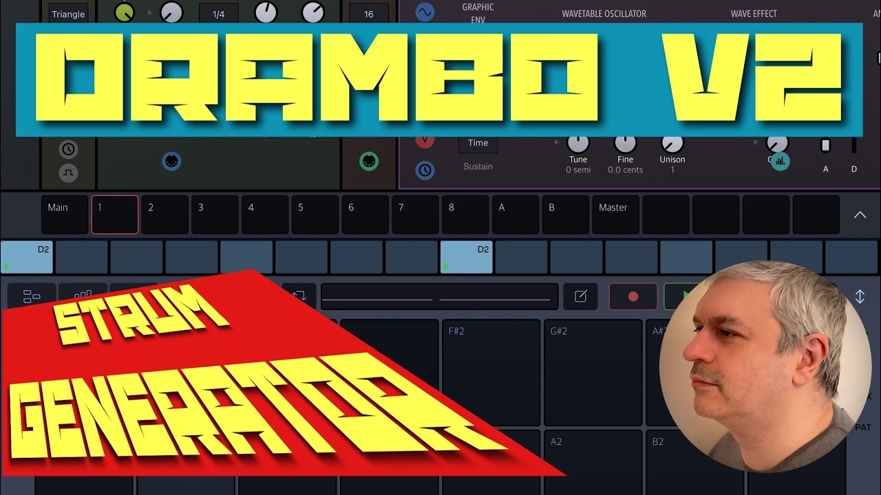 BeepStreet Drambo v2 - Demo / Tutorial 74: Strum Generator