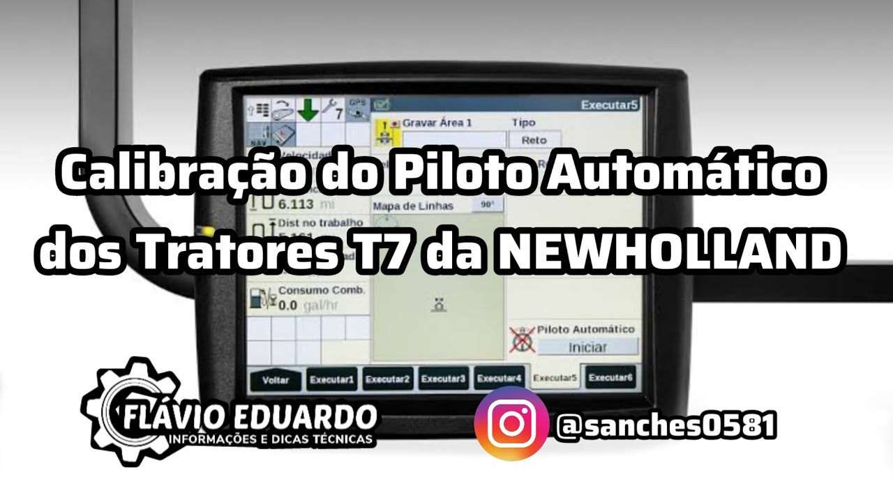 T7 - Calibração do Piloto Automático dos tratoresT7 NEWHOLLAND