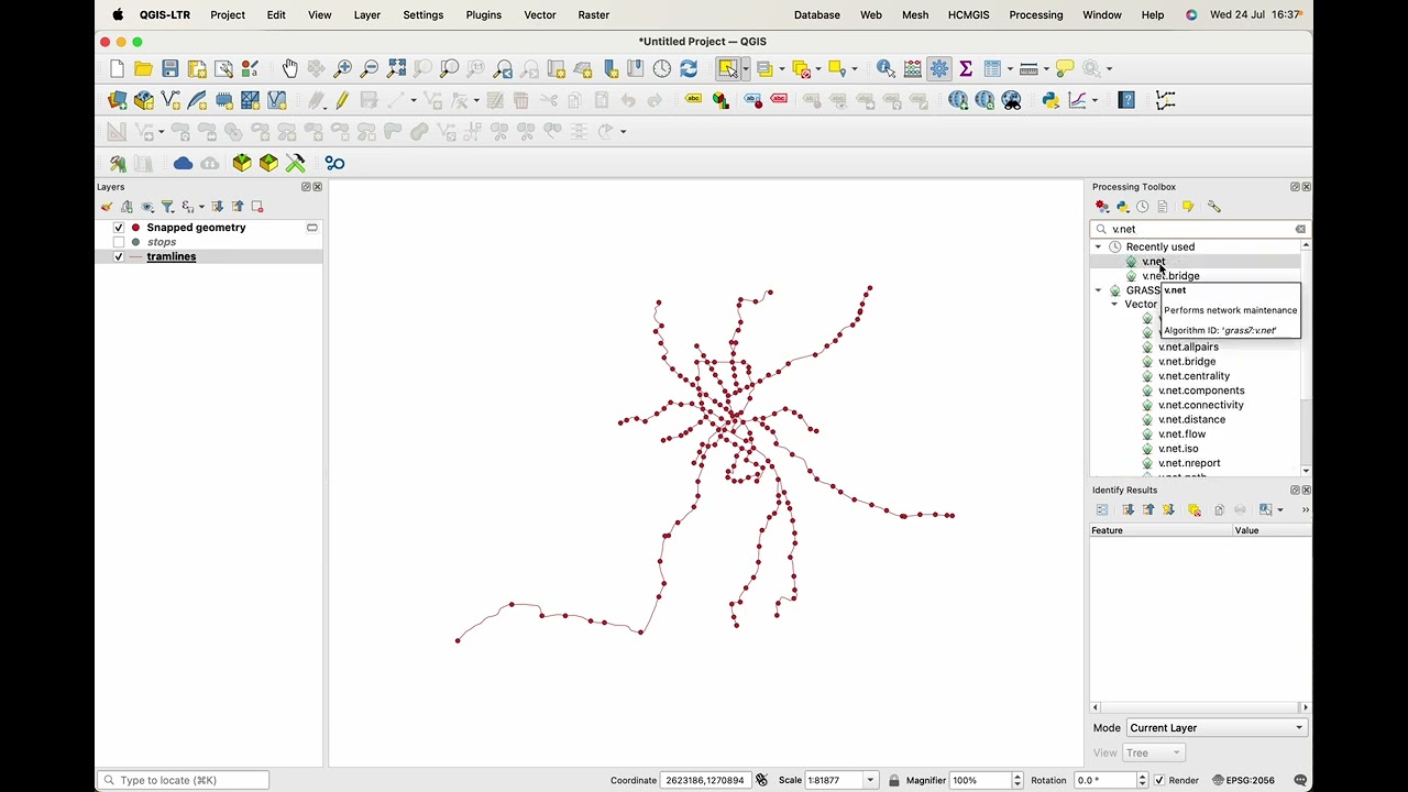 QGIS Tutorial: How To Split a Line Network using a Point Layer