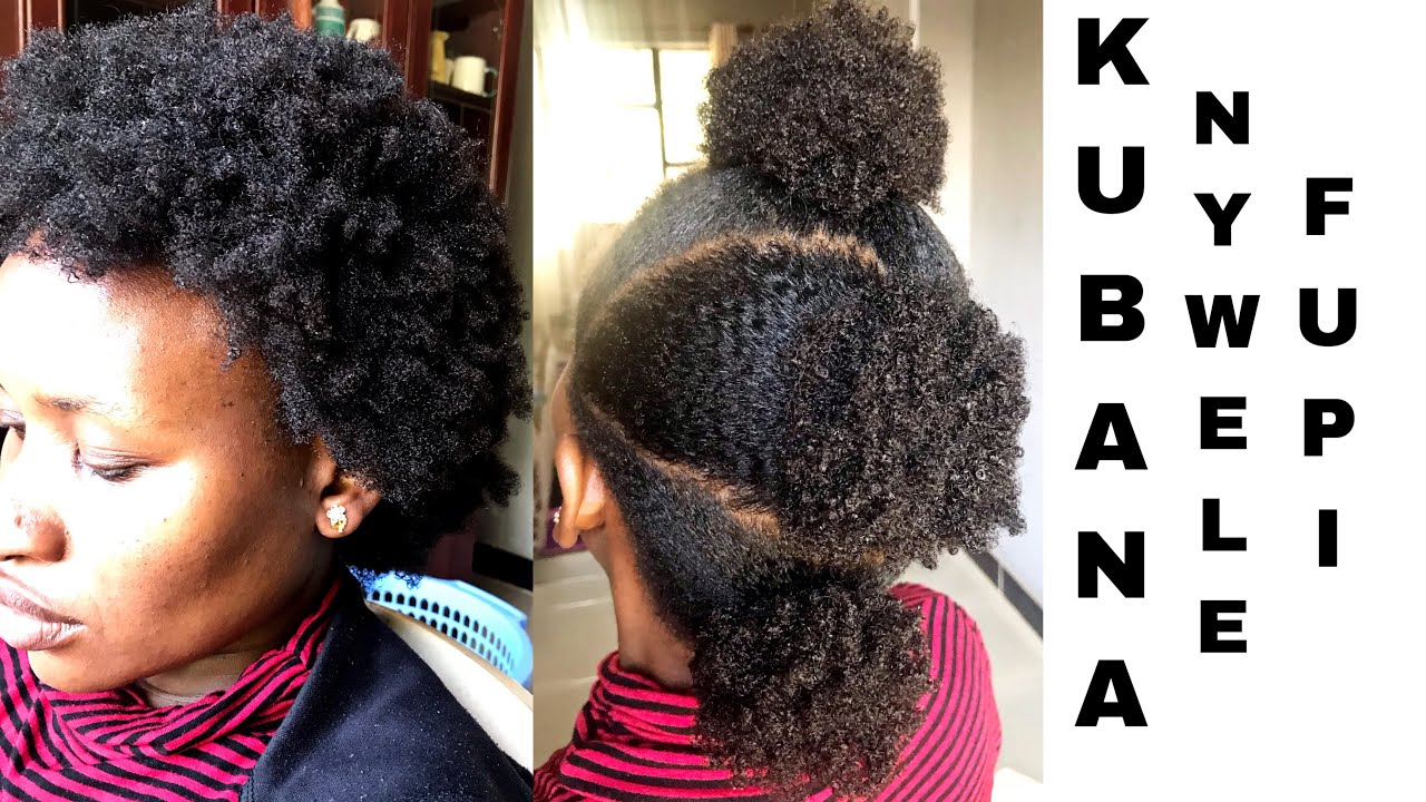 KUBANA NYWELE BILA GEL// Kubana Nywele Fupi