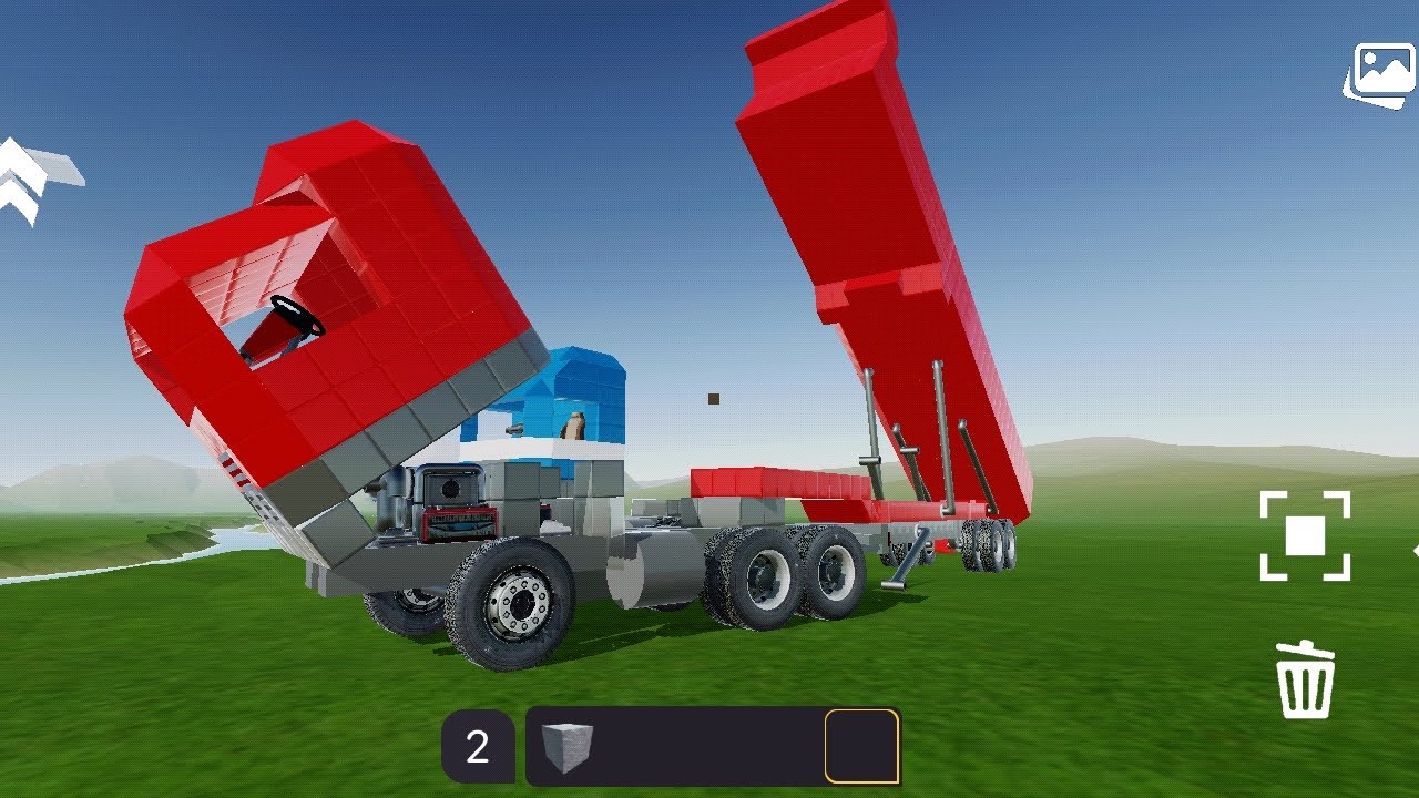 Caminhão cavalo mecânico com caçamba no EVertech sandbox 💪