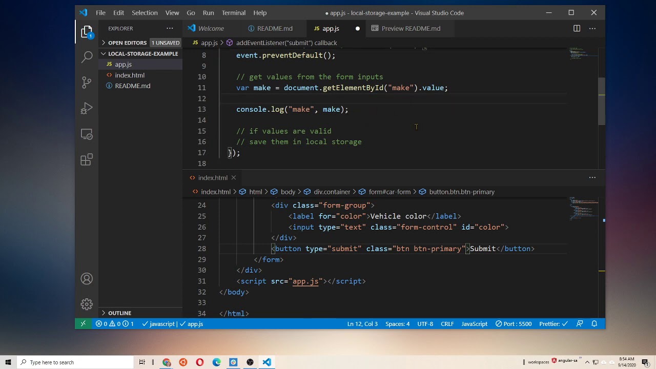 Saving Arrays and Object in Local Storage