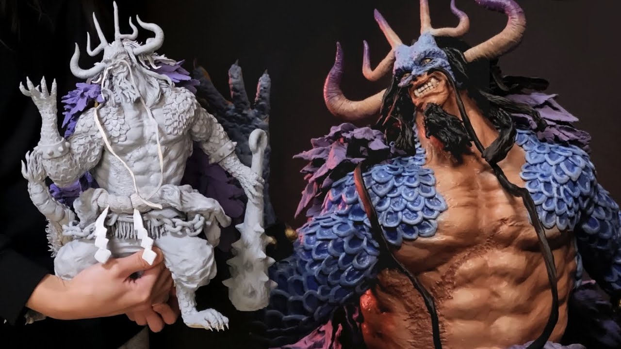 粘土達でカイドウ人獣型のフィギュアを作ってみた/ONEPIECE/Sculpting KAIDO (Hybrid Form)