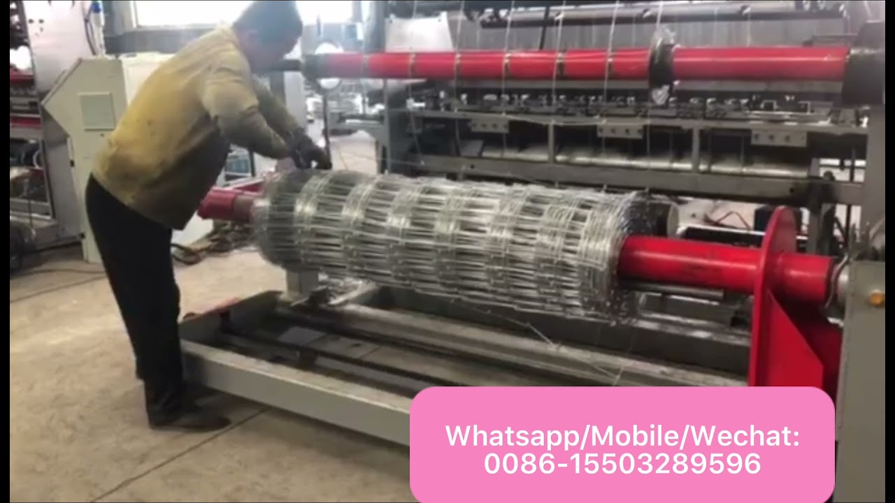 New style Technology upgrade hinge joint field fence machine grassland fence machine (2)